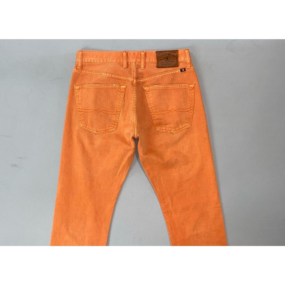 Lucky Brand 121 Heritage Slim 100% Cotton Denim Jeans. Washed Orange, 29X32. GUC - Picture 8 of 9